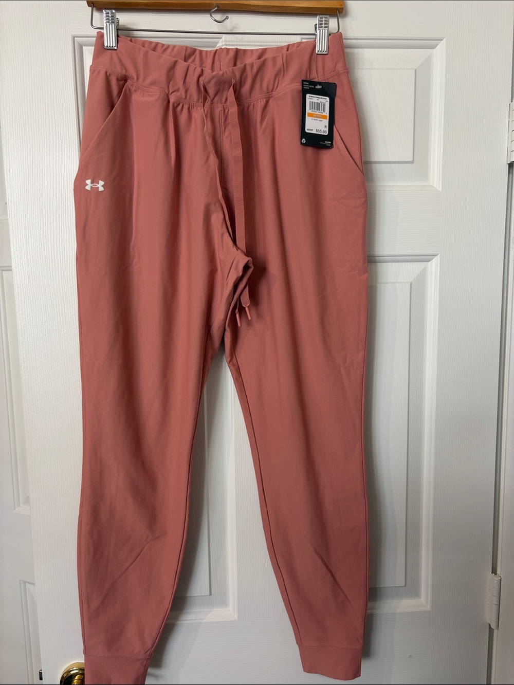 Under Armour Women's Dusty Rose Track Joggers